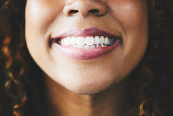 Close up of a woman's beautiful smile
